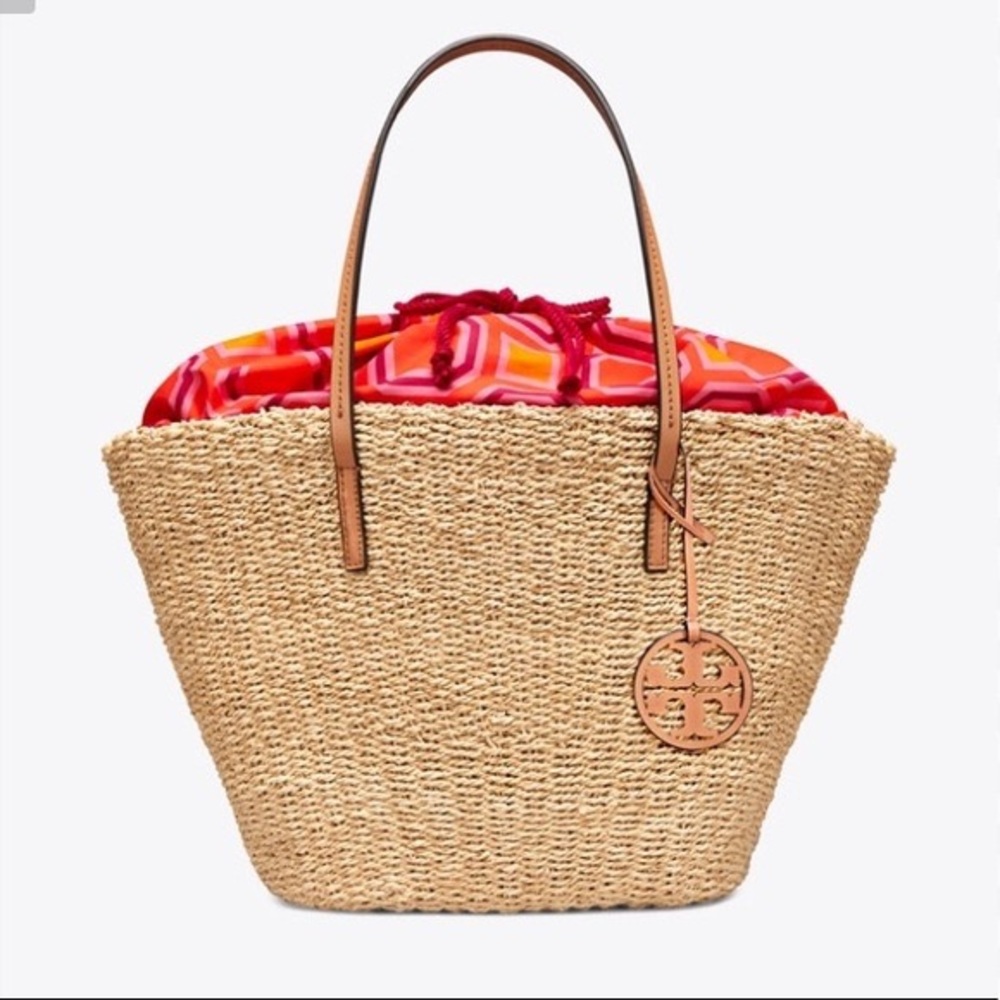 Tory Burch straw tote bag